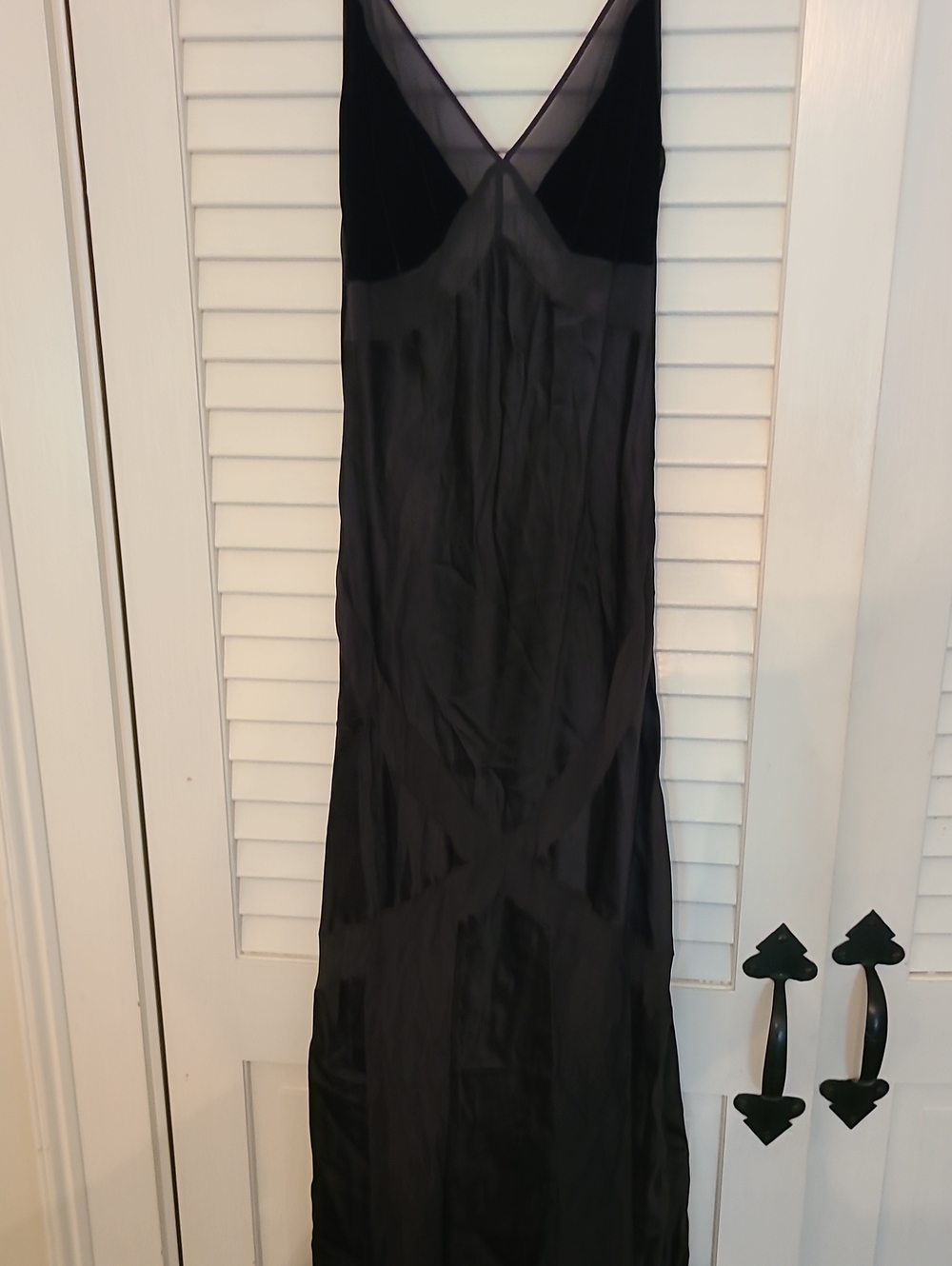 Victoria's Secret Black Silk Gown